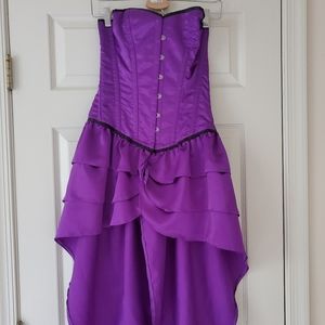 Purple Sofia Diadem Corset Dress